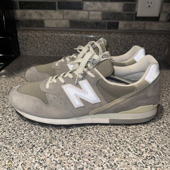 New Balance 996 Shoes Mens‎ Size 13 Gray Suede Made USA U996GR Running Sneakers main image 8